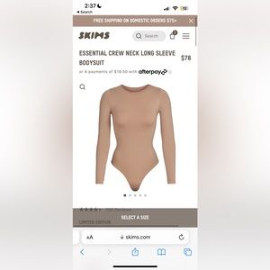 Skims bodysuit